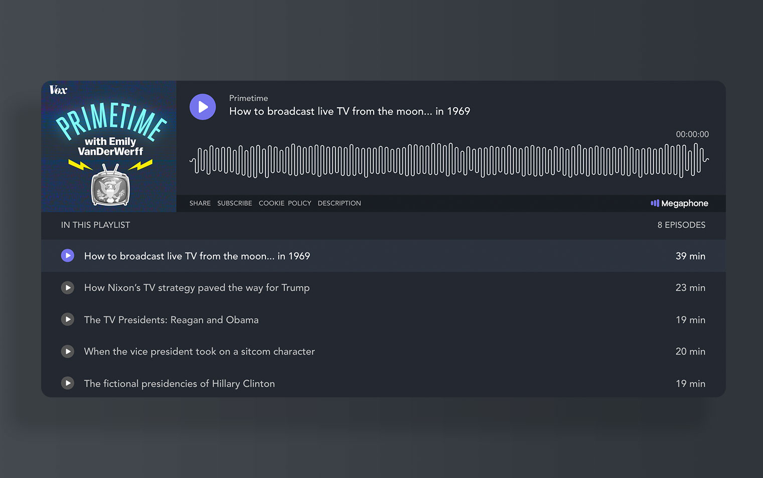 Selection of episodes of podcast "Primetime" from culture critic Emily VanDerWerff