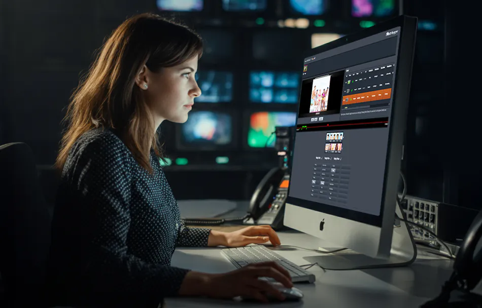 FLOW Core media asset management dashboard connecting on-prem, cloud, and hybrid storage for video workflows.